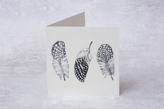 Guineafowl Feather Greeting Card